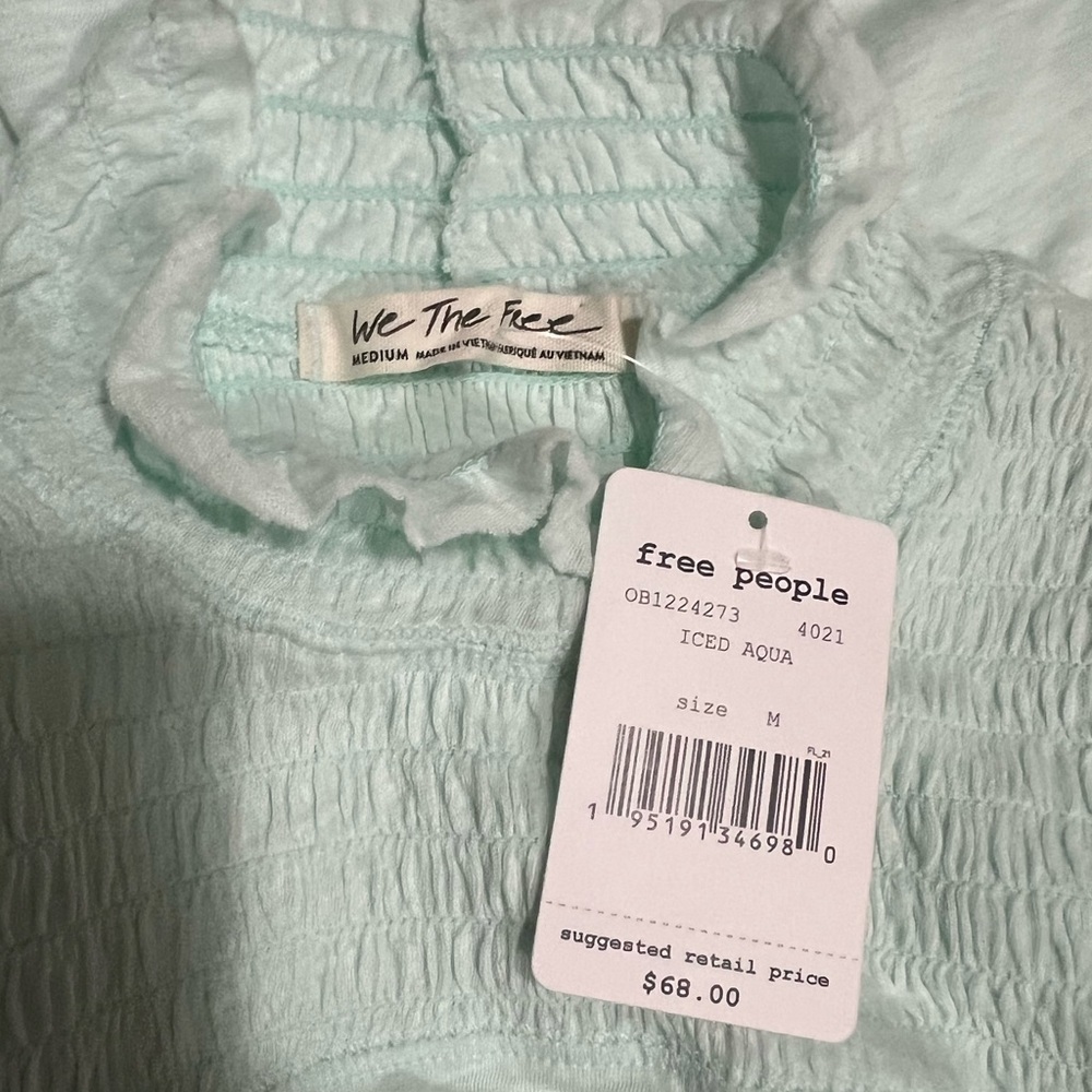 NWT- Free People Long Sleeve Top- size M